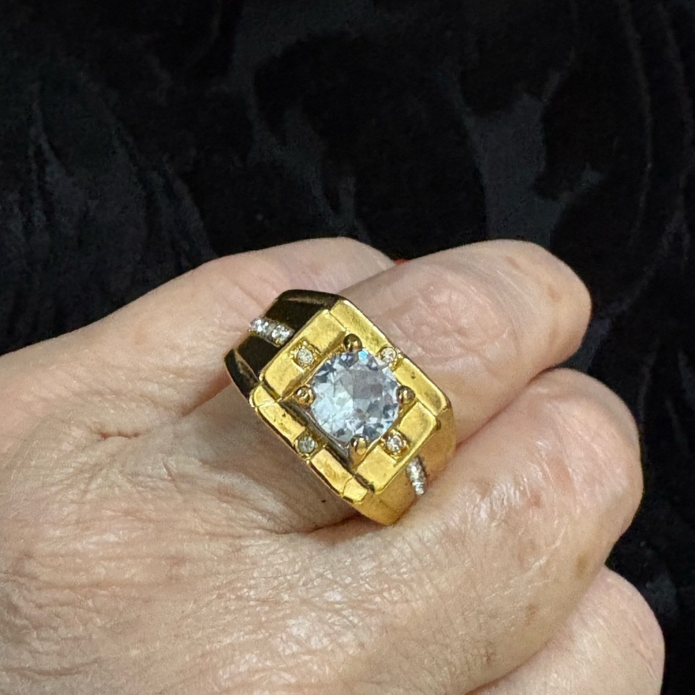 GOLD PLATED/
RING- VINTAGE STYLE - Picture 16 of 16